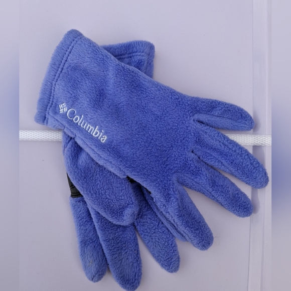 Columbia Purple Fleece Gloves Youth Size Medium - Picture 1 of 9